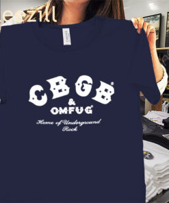 Distressed CBGB & OMFUG Logo Shirts