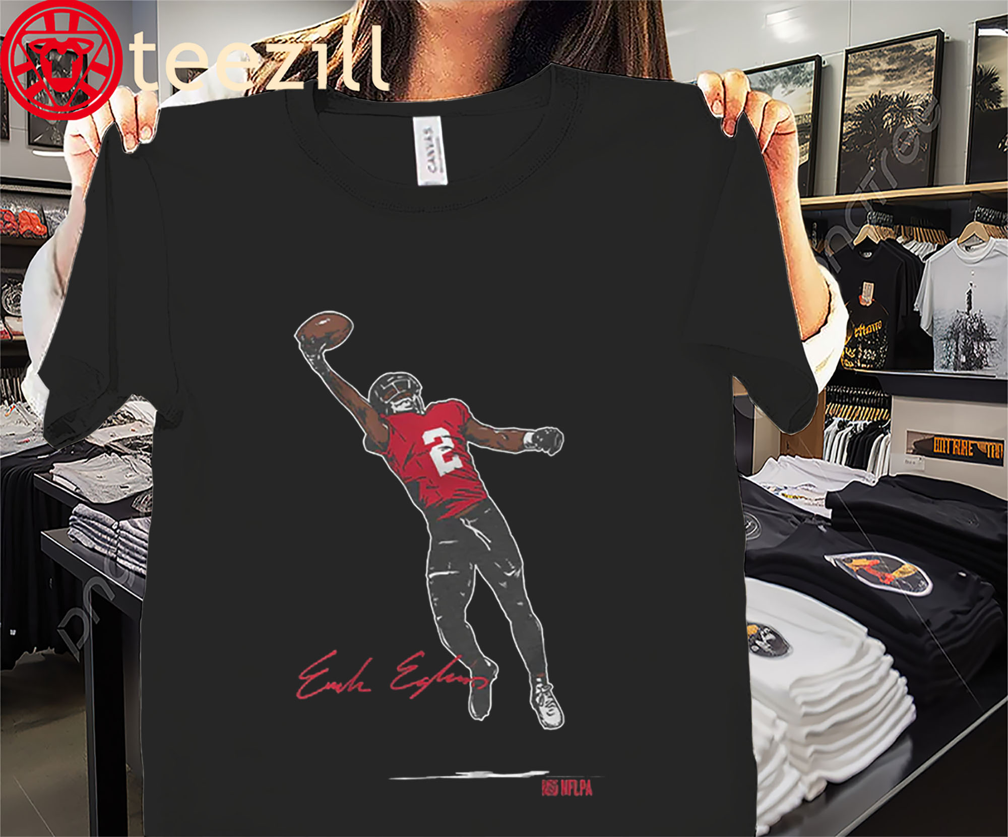 Emeka Egbuka One-Handed Catch Shirt- Tampa Bay Football Tees