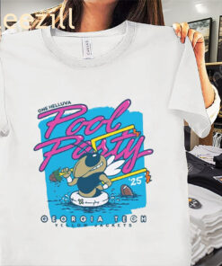 Georgia Tech Yellow Jackets One Helluva Pool Party 2025 T-shirt