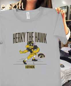 Herky The Iowa Hawkeyes Football Gridiron Mascot TShirts