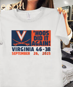UVA Football: ’Hoos Did It Again! Shirt – Double Overtime Upset Tee