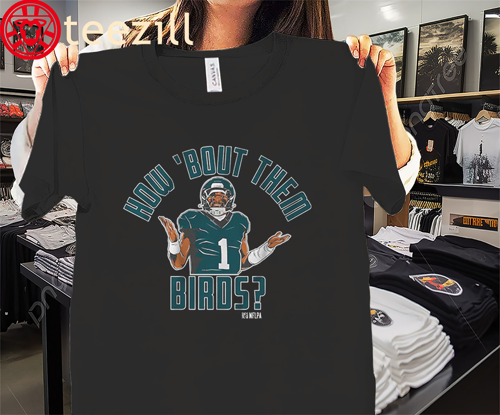 How 'Bout Them Birds Shirt Jalen Hurts Philadelphia Eagles Tee