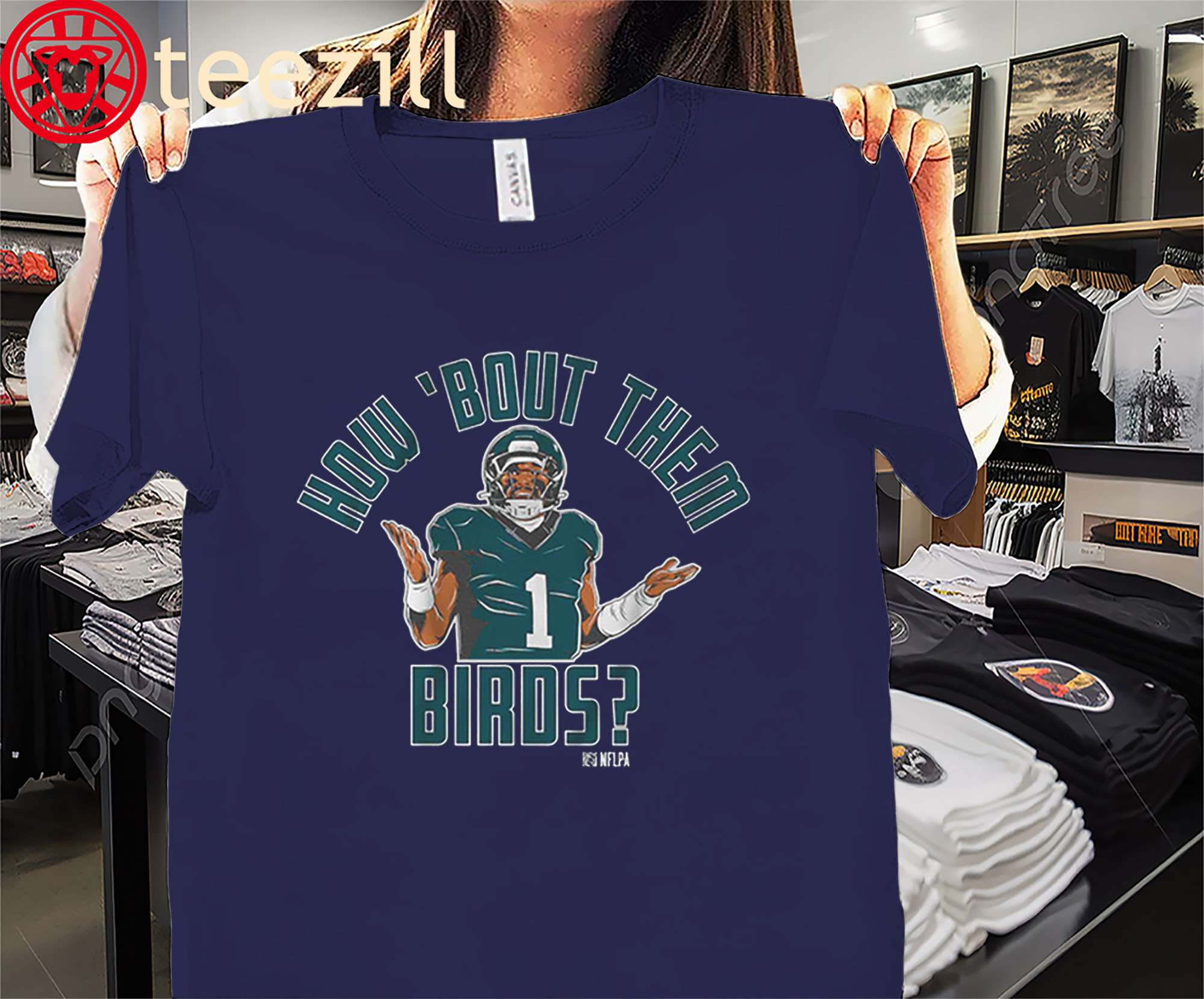 How 'Bout Them Birds Shirt Jalen Hurts Philadelphia Eagles Tees