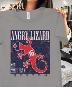 Jarren Duran Angry Lizard TShirt- Boston Red Sox Speed Demon