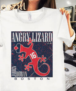 Jarren Duran: Angry Lizard Shirt – Boston Red Sox Speed Tee
