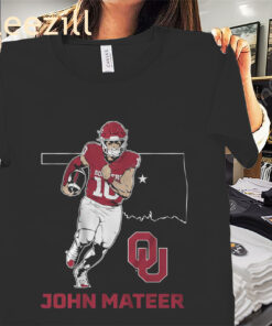 John Mateer 2025 Football University of Oklahoma Shirts