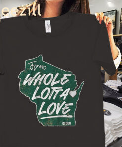 Jordan Love- Whole Lotta Love Shirt- Green Bay Football Tees