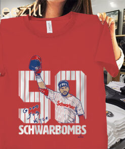 Kyle Schwarber- 50 Schwarbombs Philadelphia Baseball Shirt