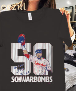 Kyle Schwarber- 50 Schwarbombs Philadelphia Baseball Shirts