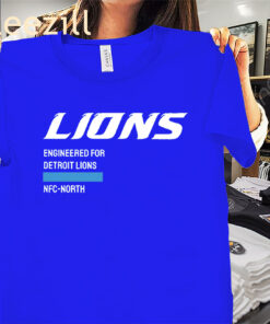 Lions Engineered For Detroit Lions Shirt NFC North Football Tee