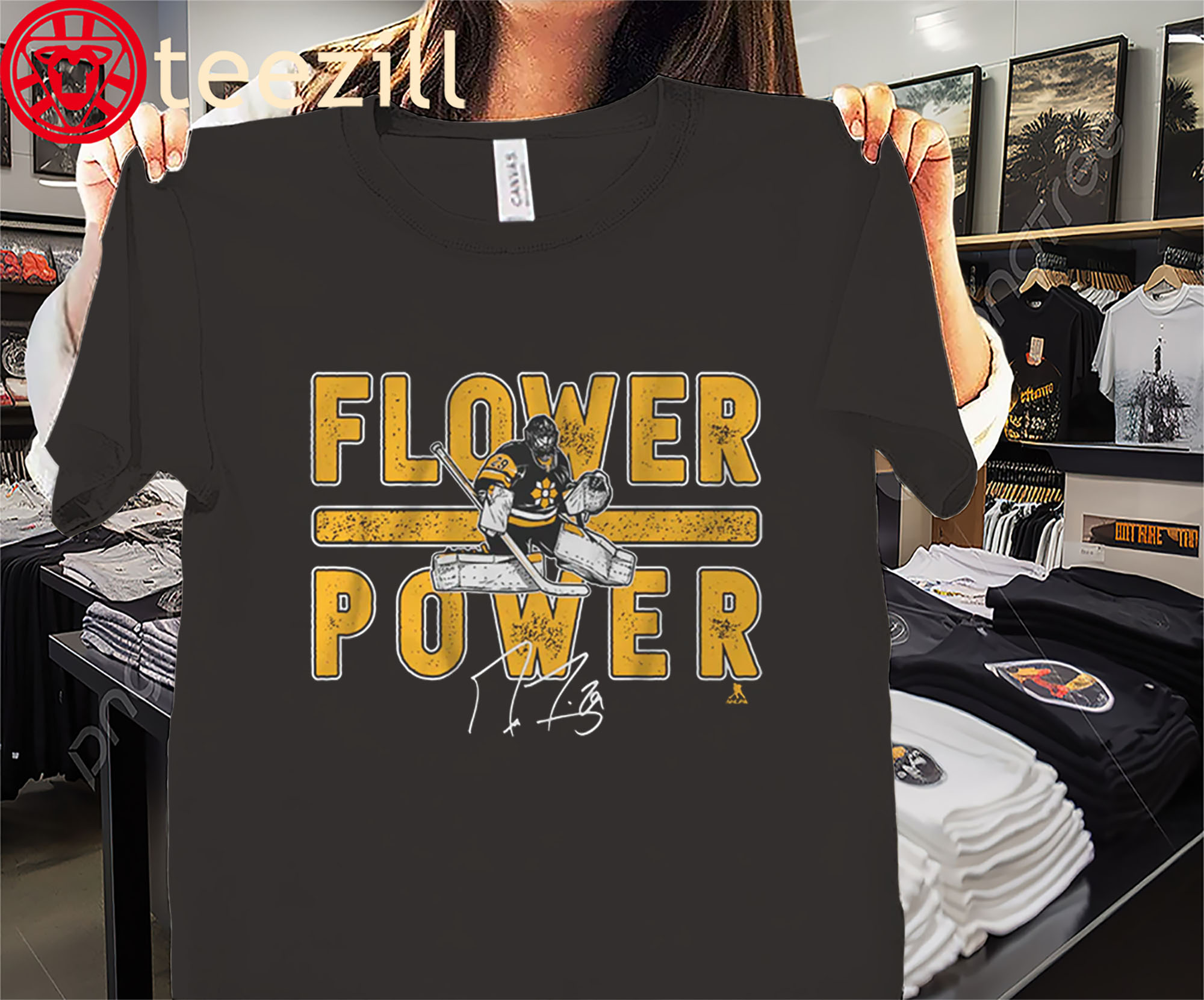 Marc-André Fleury- Flower Power Pittsburgh Shirt- Penguins Goalie Legend Tee