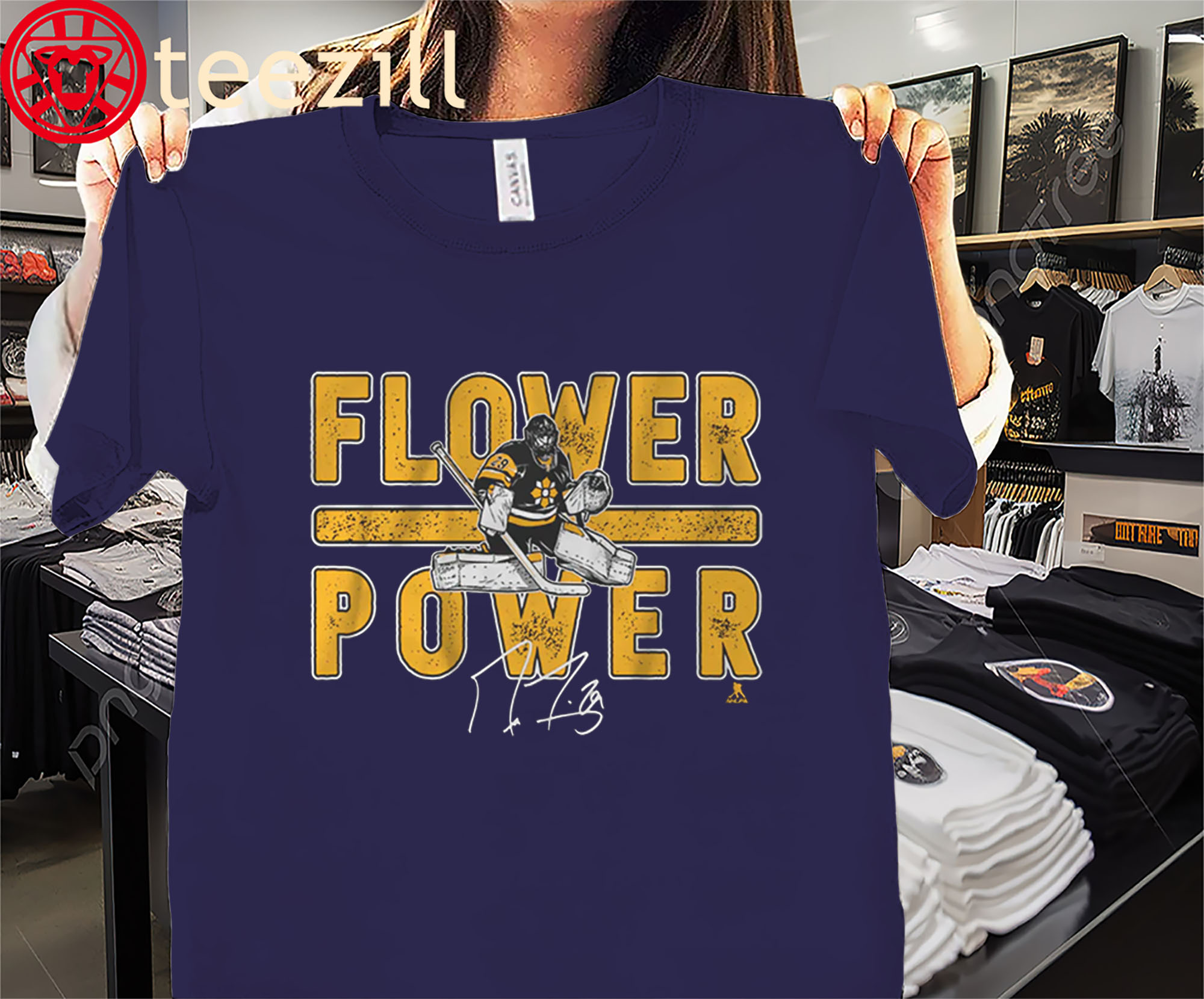 Marc-André Fleury- Flower Power Pittsburgh Shirt- Penguins Goalie Legend Tees