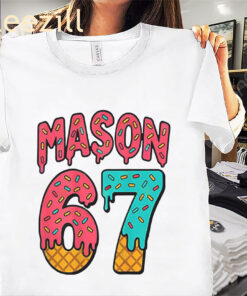Mason 67 Tee Ice Cream Cute Meme Six Seven Shirt