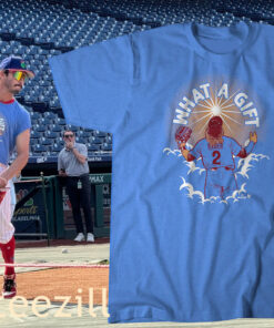 Phillies Harrison Bader What A Gift Shirt Philadelphia Baseball Clubhouse