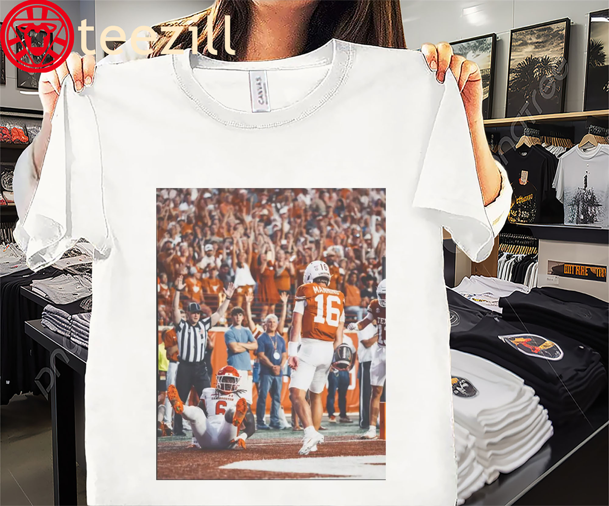 Posters Arch Manning Stare Down Shirt Texas Longhorns Tee