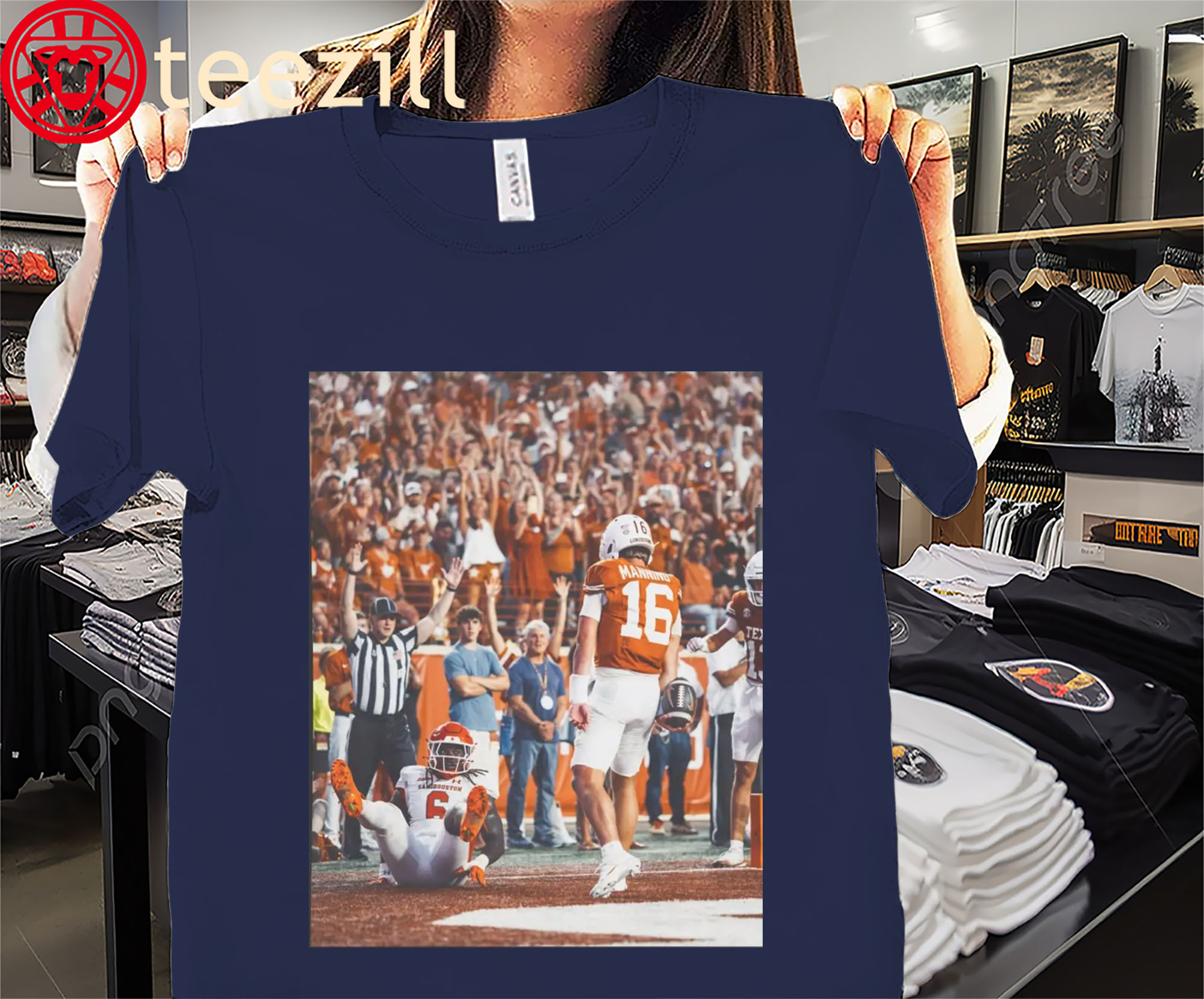 Posters Arch Manning Stare Down Shirt Texas Longhorns
