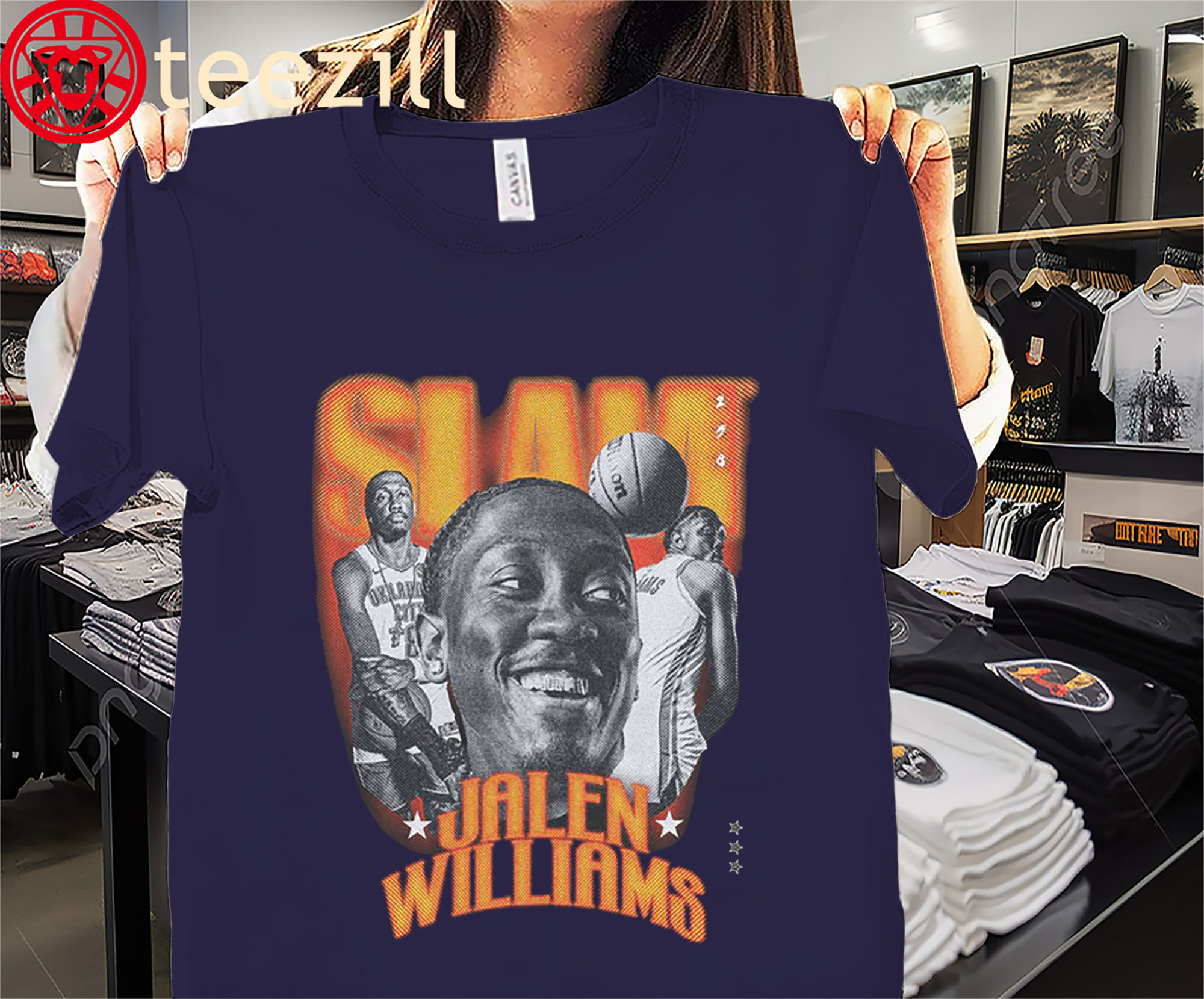 Posters Jalen Williams Remix Slam Cover Shirt