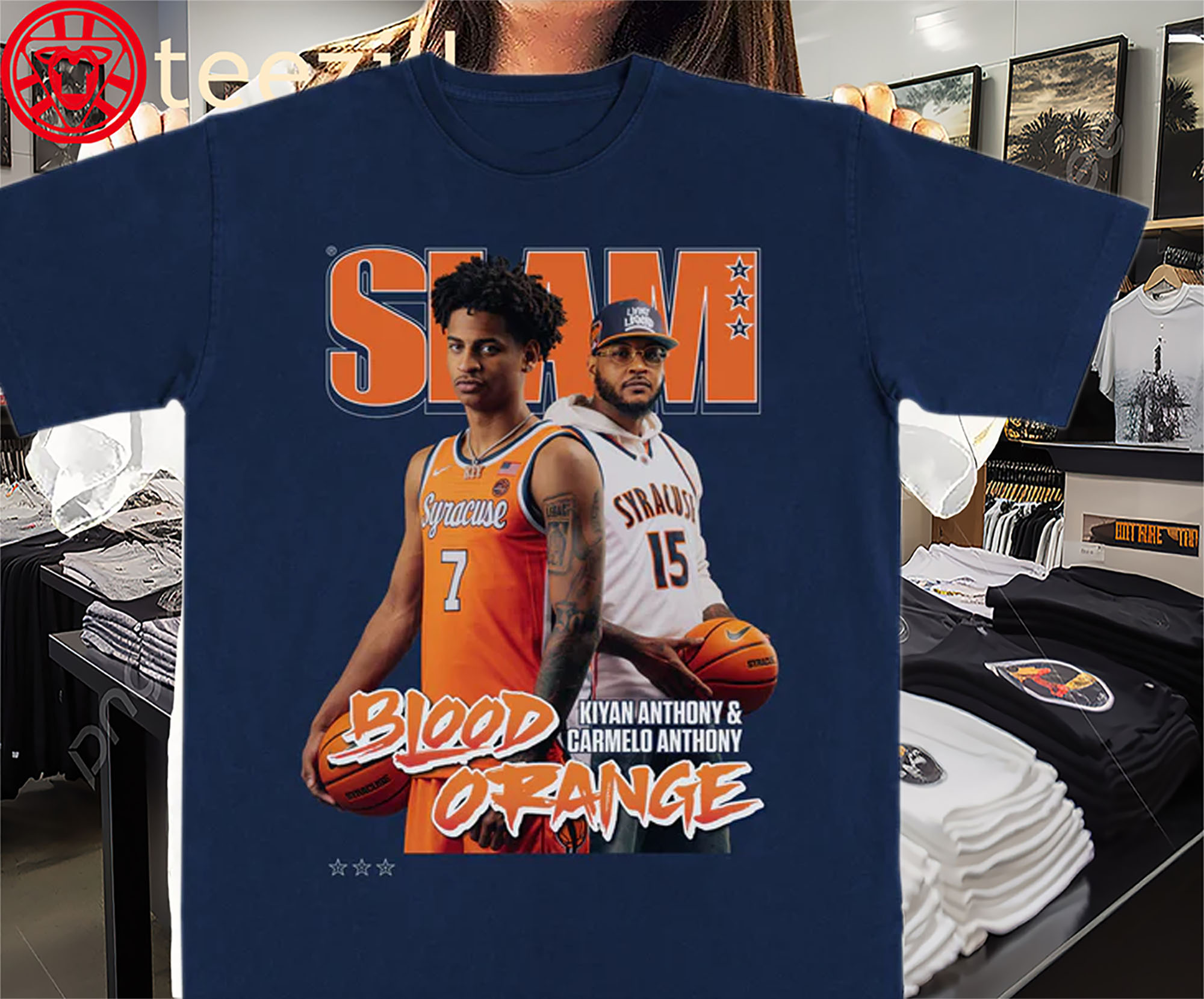 Posters Kiyan And Carmelo Anthony Slam Cover 258 Shirts