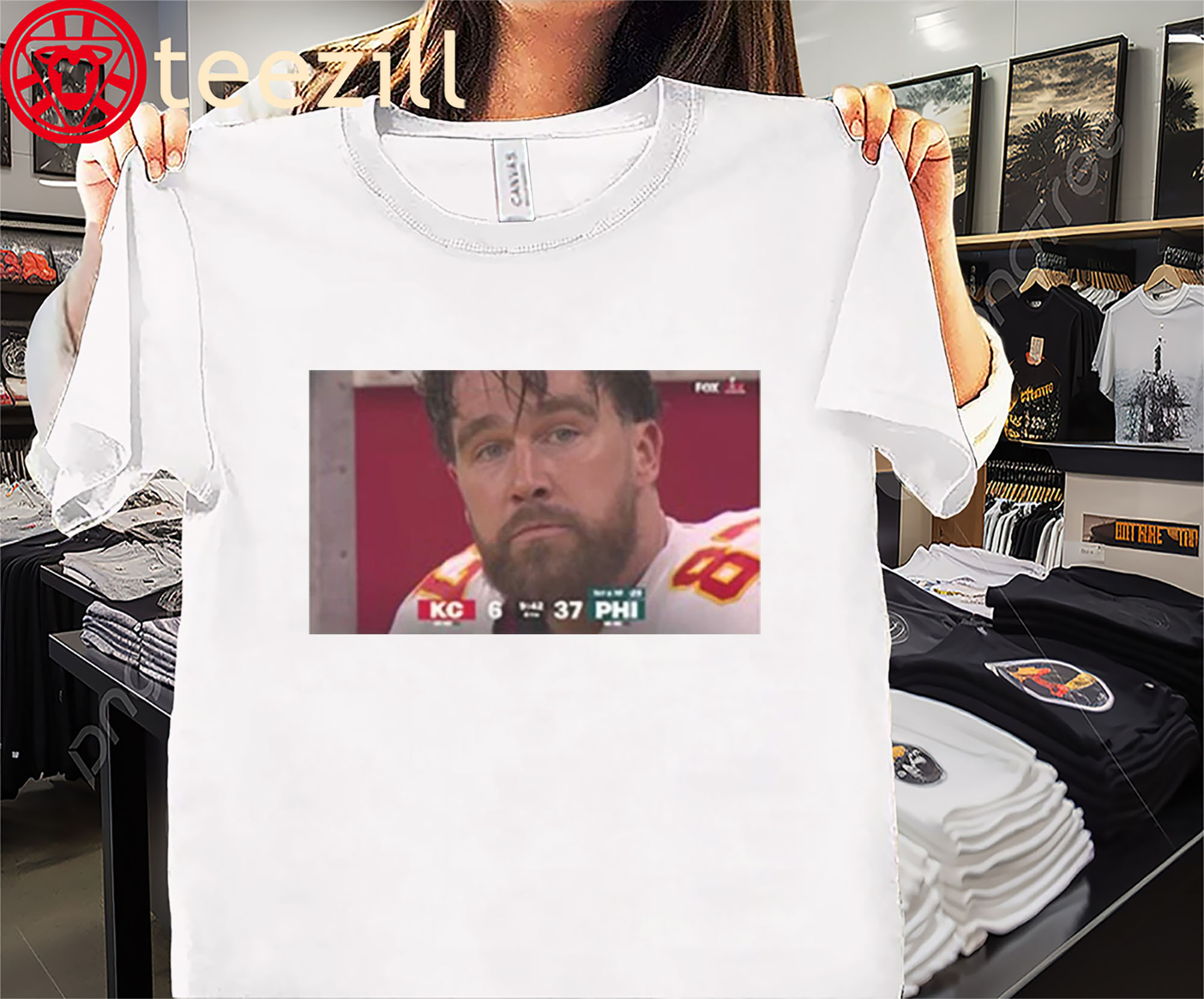 Posters Official Kelce's Face In That Loss Unisex