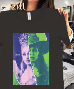 Posters Wicked For Good Glinda and Elphaba Split Portrait Shirt