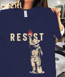 Resist Anti Trump Funny Smokey Bear Shirt