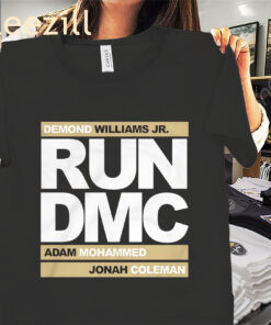 Run DMC Football Shirt Demond Williams Jr- Adam Mohammed And Jonah Coleman T-Shirt