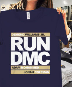 Run DMC Football Shirt Demond Williams Jr- Adam Mohammed And Jonah Coleman T-Shirts