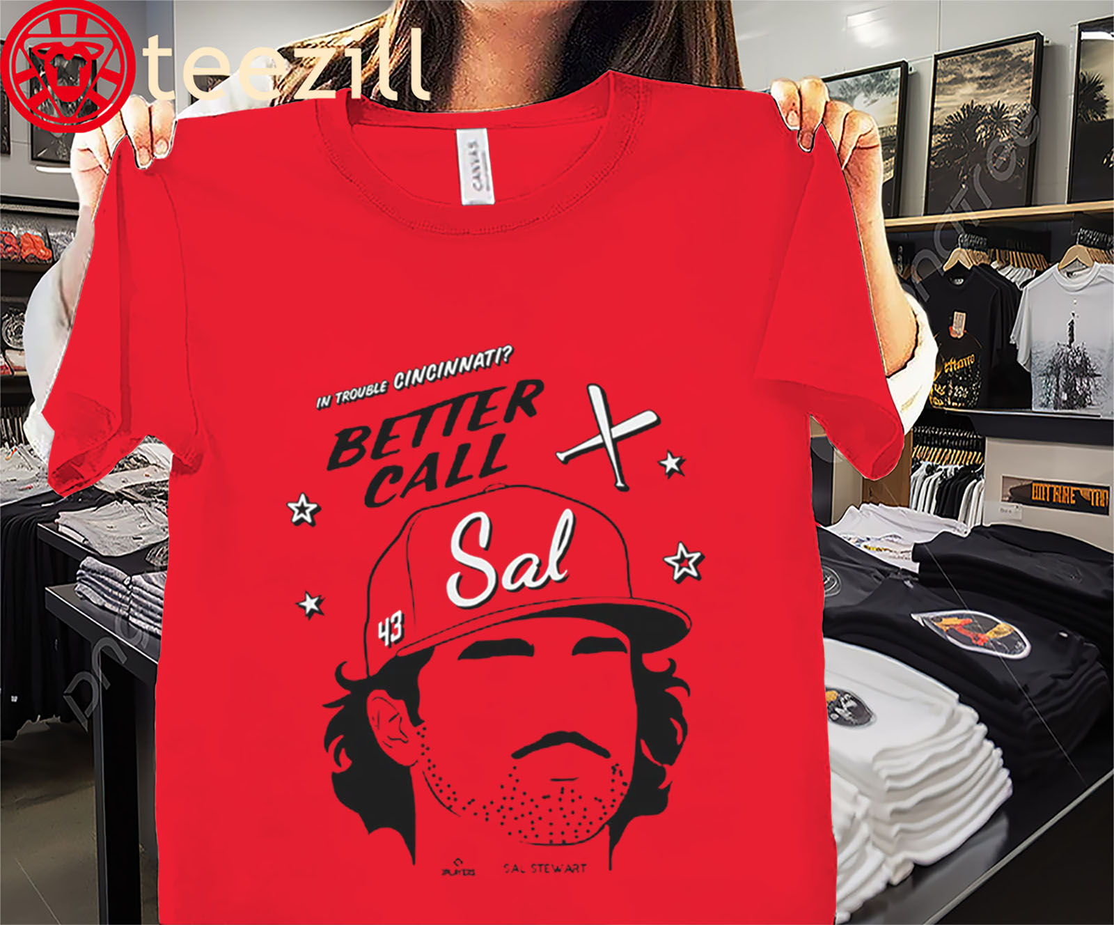 Sal Stewart Called Up Shirt In Trouble Cincinnati Reds