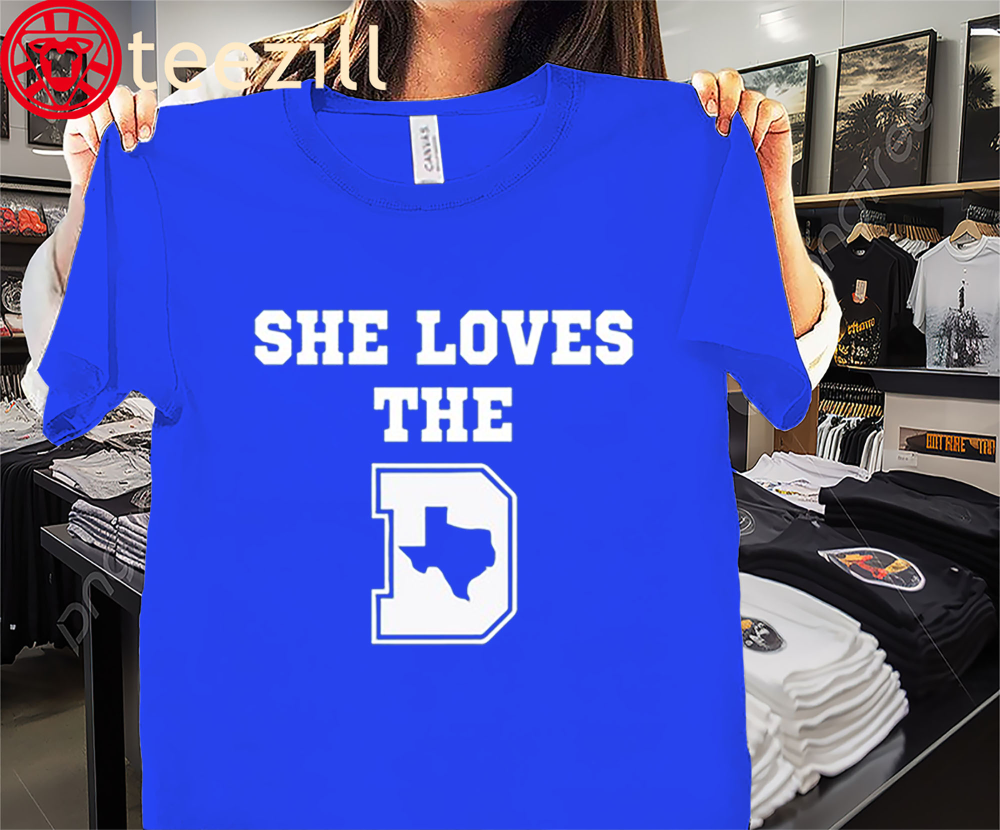 She Loves The Texas Map T-shirt