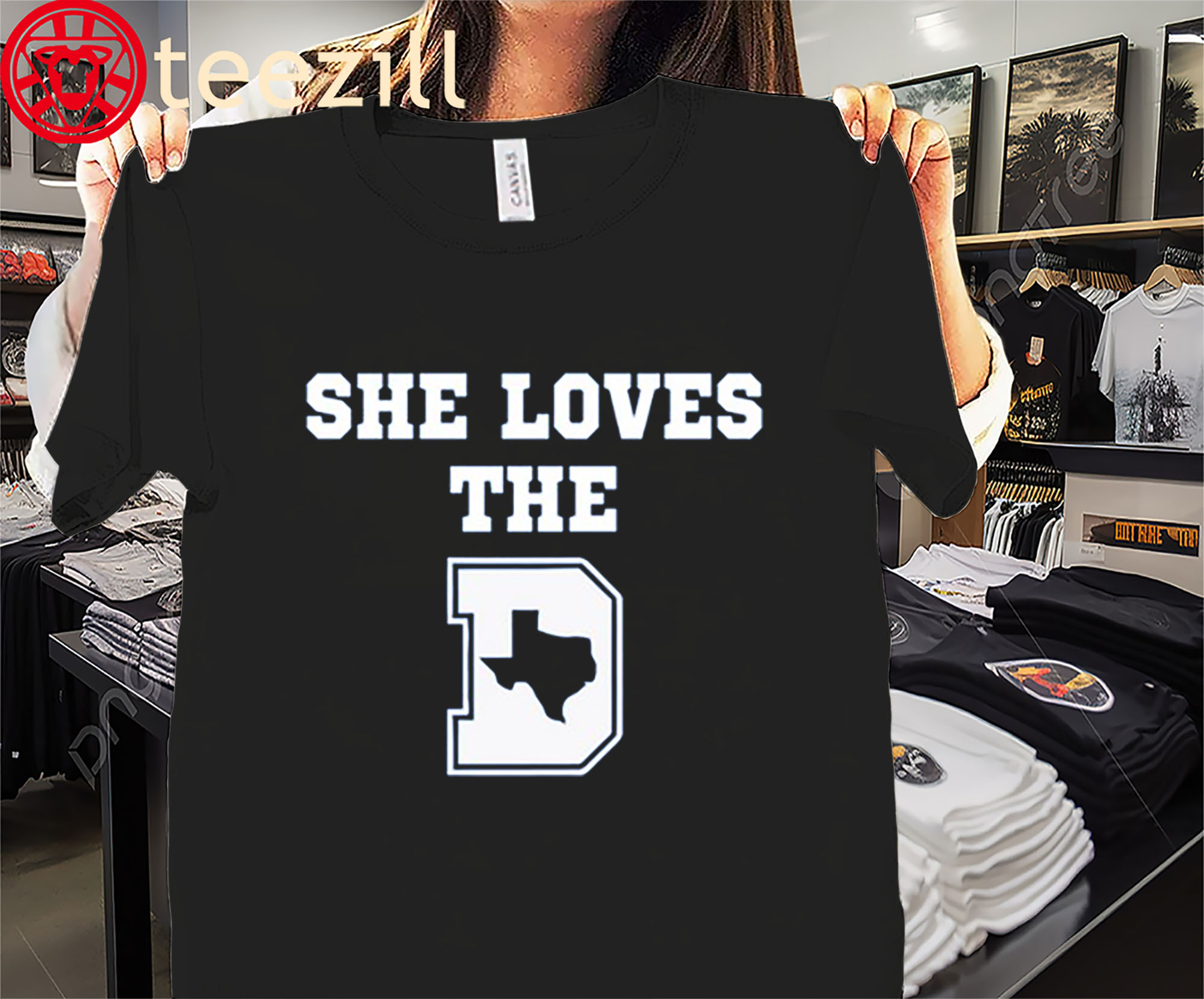 She Loves The Texas Map T-shirts