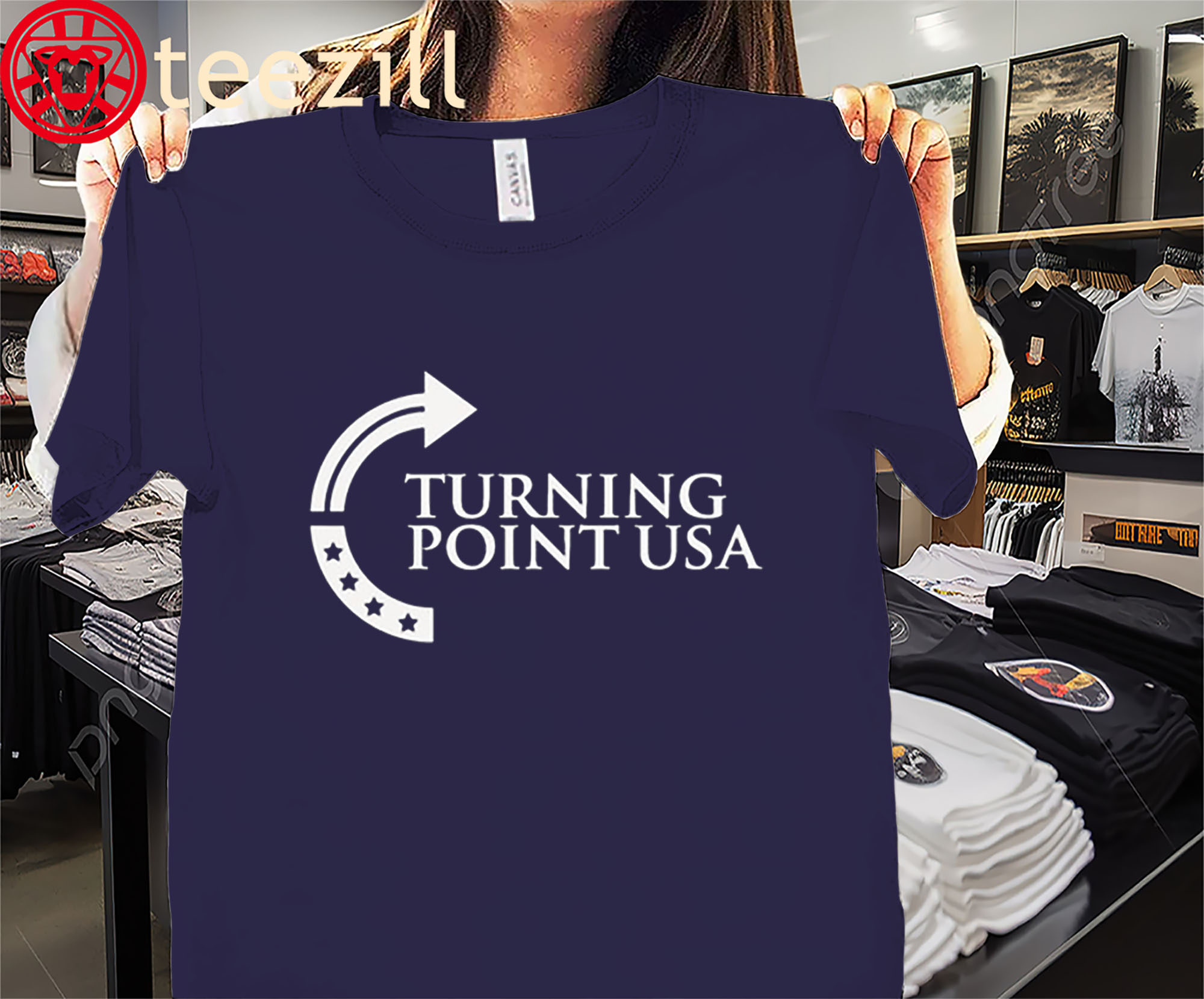 Sydney Sweeney Wearing Turning Point USA Tee Unisex