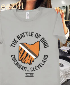 The Battle Of Ohio Cincinnati vs. Cleveland Since 1970 Sports Shirt