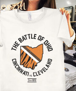The Battle Of Ohio Cincinnati vs. Cleveland Since 1970 Sports Shirts