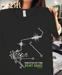 The Strong Left Slot Z Left 17 Power Beast Quake Shirt