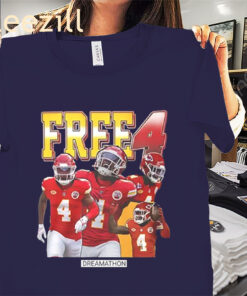 Travis Kelce Free 4 Rashee Rice Shirt