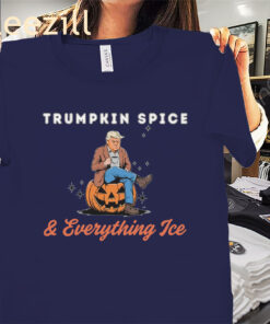 Trumpkin Spice And Everything Nice Shirt Funny Halloween Trump Tee