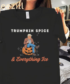 Trumpkin Spice And Everything Nice Shirt Funny Halloween Trump Tees