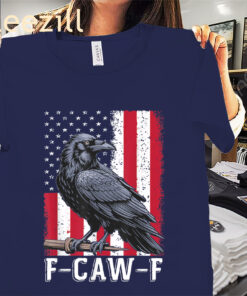 Vintage Retro Crow Black Bird F-Caw-F Shirt Unisex