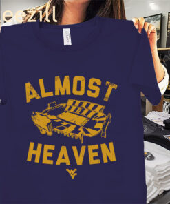 West Virginia Football- Almost Heaven Shirt- Mountaineers Game Day Tee