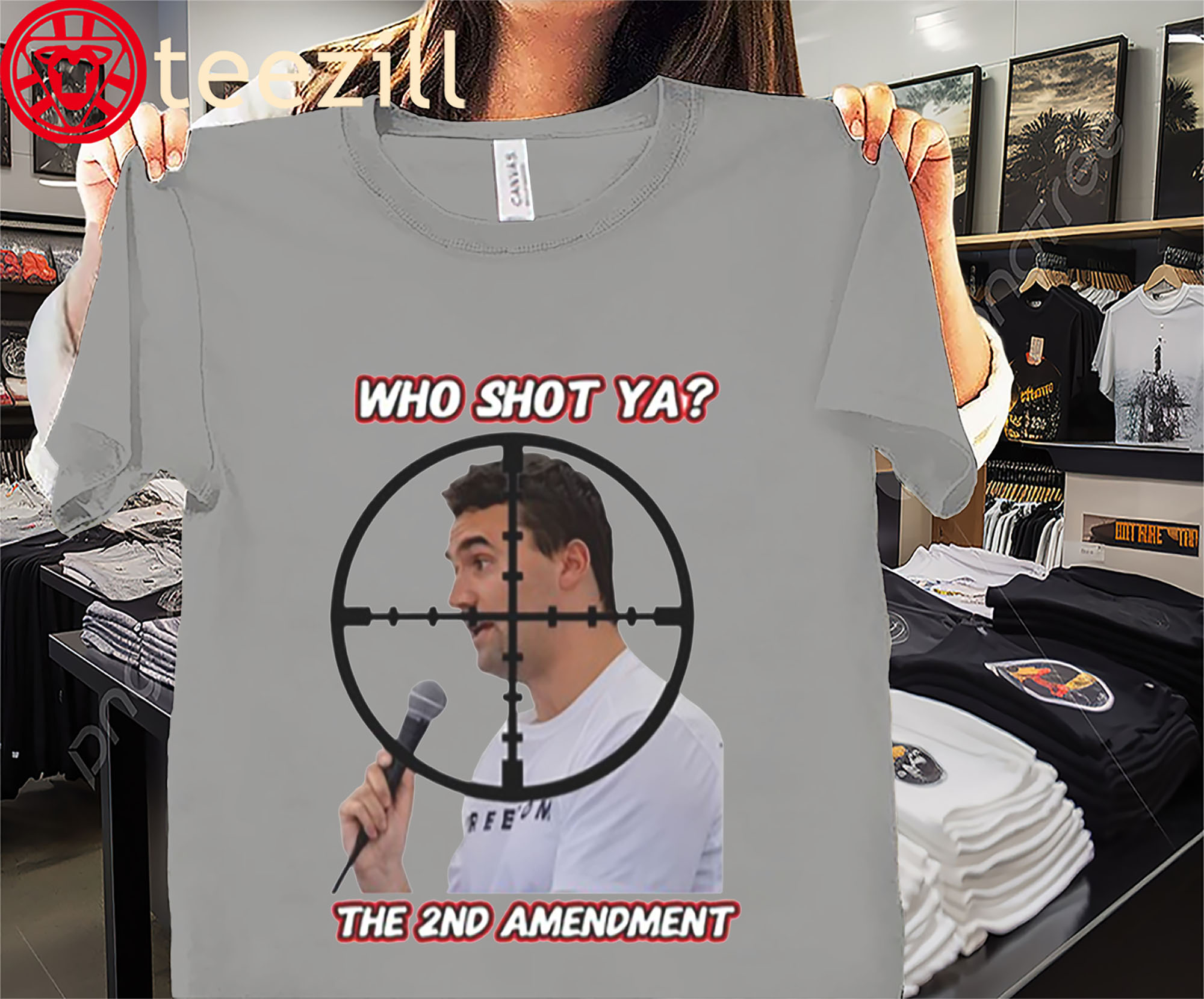 Who Shot Ya The 2Nd Amendment Shirt Charlie Kirk Tshirt