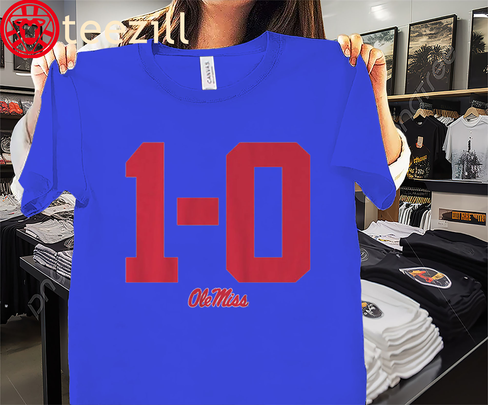1-0 Shirt – Mississippi Football Tee