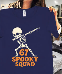 67 Halloween Meme Skeleton Spooky Squad Shirt