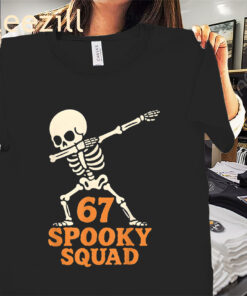 67 Halloween Meme Skeleton Spooky Squad Shirts