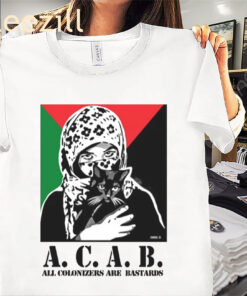 ACAB Men's Shirt All Colonizers Are Bastards T-Shirt