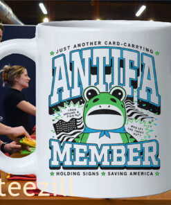 ANTIFA Collegiate Portland Frog Abolish ICE Anti Fascism Mug