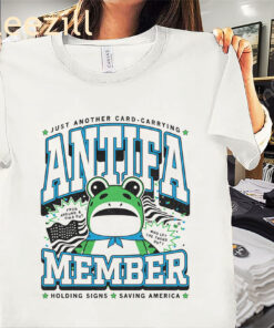 ANTIFA Collegiate Portland Frog Abolish ICE Anti Fascism Shirt