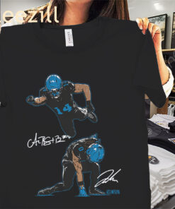 Amon-Ra St. Brown & Jahmyr Gibbs Superheroes Shirt – Detroit Football Tee