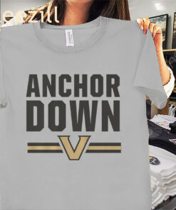 Anchor Down Vanderbilt Commodores Logo Shirts