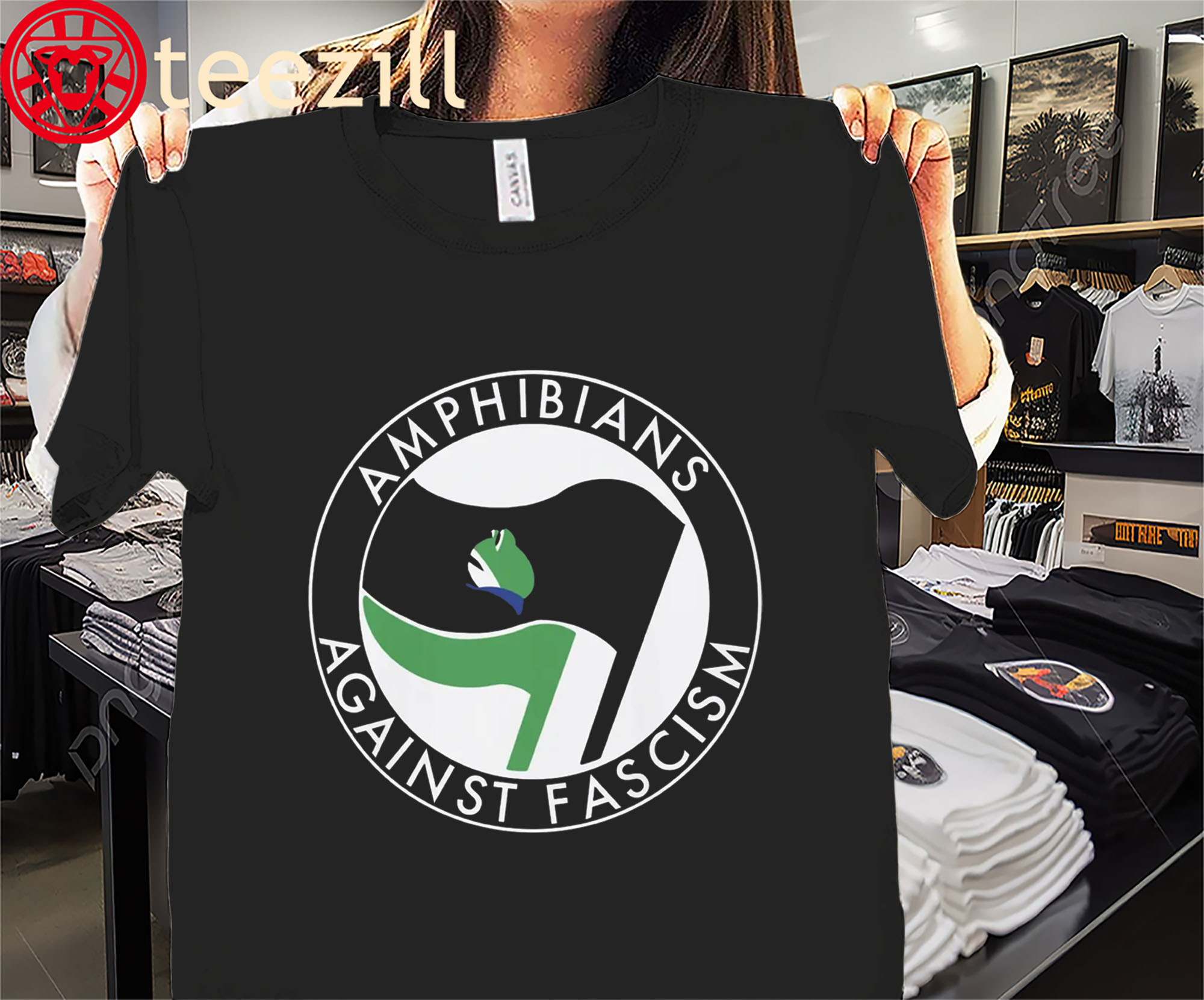 Antifa Fascist Amphibians Against Shirt