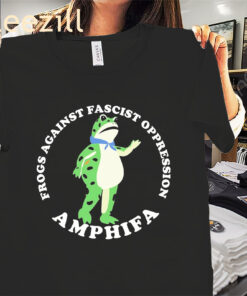 Antifa Fascist Frogs Against Fascism Oppression Amphibia Shirt